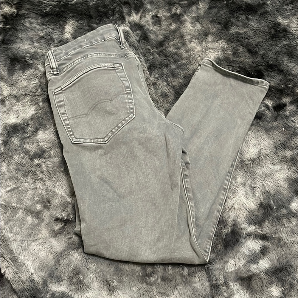 American Eagle Outfitters Gray Straight Leg Jeans